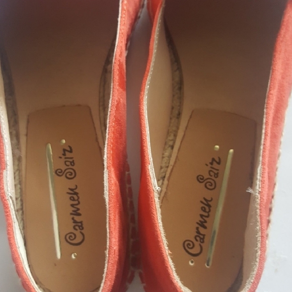 NEW Carmen Saiz lobster nubuck leather espadrilles - Picture 5 of 5